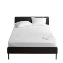 Embossed - King Heated Mattress Pad - White