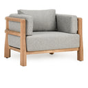 Aston - Outdoor Accent Chair - Natural / Gray