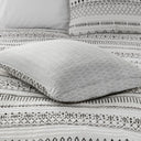 Fraser - 3 Piece King/California King Printed Quilt Set - Ivory/Black