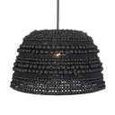 Persephone - Bead 1 Light Pendant - Black