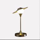 Globe LED Table Lamp With Gold Novelty Shade - Gold