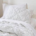 Lily - 2 Piece Comforter Set - White