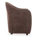 Drava - Rolling Dining Chair - Dark Brown - Moe's Home Collection - Arm Chairs - Elite Enclave Home