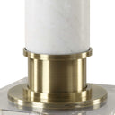 Plinth - White Marble Table Lamp