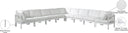 Nizuc - Outdoor Patio 9 Piece Modular Sectional With White Frame - Meridian Furniture - Stationary Sectionals- Elite Enclave Home