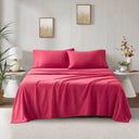 Micro Fleece - Twin Long Sheet Set - Red