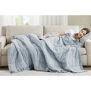 Windom - All Season Hypoallergenic Blanket With 3M Scotchgard - Blue