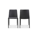 Nora - Vegan Leather Dining Chair (Set of 2) - Black - Moe's Home Collection - Chair Sets - Elite Enclave Home