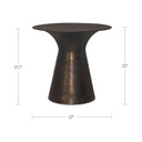 Bardo - Outdoor Side Table - Deep Bronze - Moe's Home Collection - Side Tables - Elite Enclave Home