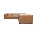 Form - Classic L Modular Leather Sectional - Light Brown - Moe's Home Collection - Stationary Sectionals - Elite Enclave Home