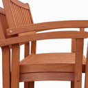 Stacking Armchairs (Set of 2) - Brown