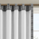 Anaheim - Plaid Rod Pocket and Back Tab Curtain Panel With Fleece Lining - Gray - Madison Park - Curtains & Drapes - Elite Enclave Home