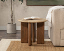 Idella - Travertine Round Table - Classic Home - Coffee Tables - Elite Enclave Home