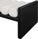 Waverly - Bench With Black Frame - Meridian Furniture - Upholstered Benches - Elite Enclave Home