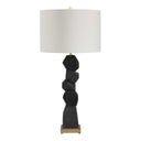 Demelo - Stacked Wood Table Lamp - Black