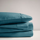 600 Thread Count - Cooling Cotton Blend 4 Piece Queen Sheet Set - Teal