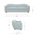 Bria - Sofa - Light Blue - Moe's Home Collection - Stationary Sofas - Elite Enclave Home