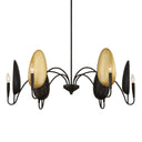 Warwick - 6 Light Chandelier - Matte Black - Uttermost - Chandeliers- Elite Enclave Home