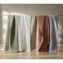 100% Linen - Full/Queen Linen Garment Washed Quilt Set - Clay - Harbor House - Quilts & Shams - Elite Enclave Home