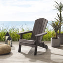 Heavy Duty Plastic Adirondack Chair - Chocolate