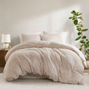 Etta - 3 Piece King Duvet Set - Terracotta