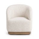 Diah - Swivel Accent Chair - Toasted Linen
