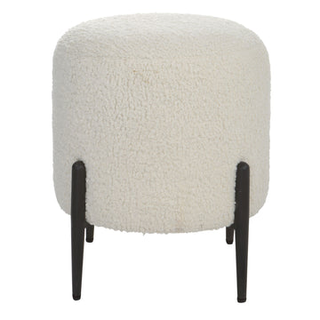 Arles - Shearling Brass Ottoman