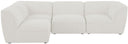 Miramar - 4 Piece Modular Sectional - Meridian Furniture - Stationary Sectionals - Elite Enclave Home