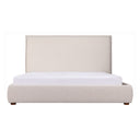 Luzon - Queen Bed Tall Headboard - Wheat - Moe's Home Collection - Upholstered Beds - Elite Enclave Home