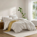 Etta - 3 Piece King Duvet Set - Tan