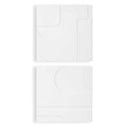Contours - White Wall Decor (Set of 2)