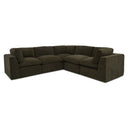 Cates - Classic L Modular Sectional - Dark Green - Moe's Home Collection - Stationary Sectionals - Elite Enclave Home