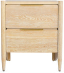 Oakwood - Night Stand - White Oak - Meridian Furniture - Accent Nightstands - Elite Enclave Home