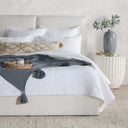 Danica - Euro Sham - White - Bone - Classic Home - Quilts & Shams- Elite Enclave Home