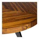 Parq - Round Dining Table - Brown - Moe's Home Collection - Dining Tables - Elite Enclave Home