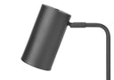 Metal Round USB Table Lamp With Gray Cylinder Shade - Gray - HomeRoots - Table Lamps - Elite Enclave Home