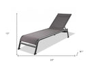 Metal Outdoor Chaise Lounge (Set of 2) - Taupe