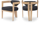 Carlyle - Dining Chair With Natural Frame - Meridian Furniture - Arm Chairs - Elite Enclave Home
