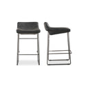 Starlet - Counter Stool Leather (Set of 2) - Onyx Black - Moe's Home Collection - Stool Sets - Elite Enclave Home
