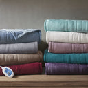 Heated Plush - Throw - Teal - Beautyrest - Heated Throws - Elite Enclave Home
