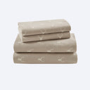 Flannel - Twin 100% Flannel Printed Sheet Set - Stag Head