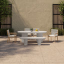 Rocca - Dining Table - Cream - Moe's Home Collection - Dining Tables - Elite Enclave Home