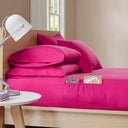 Microfiber - Sheet Set With Side Storage Pockets - Pink