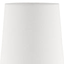 Metal Bedside Table Lamp With Shade - White