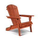 Battleship Wood Heavy Duty Plastic Outdoor Adirondack Chair - Gray And Natural