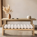 Waverly - Bench With Natural Frame - Meridian Furniture - Upholstered Benches - Elite Enclave Home
