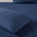 Quebec - Queen Fitted Bedspread (Set of 3) - Navy