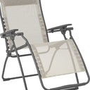 Metal Zero Gravity Chair - Beige And Gray