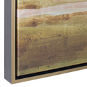 Hazy Lake - Framed Landscape Art - Gold / Gray / Green / Light Blue - Uttermost - Canvas Art- Elite Enclave Home