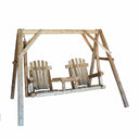 87" Solid Wood Swing Chair - Natural